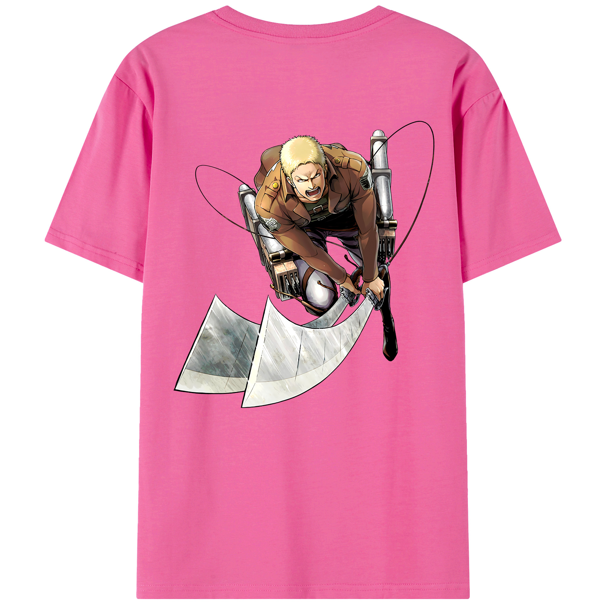 （画像用） 進撃の巨人 ライナー・ブラウン Attack on Titan Reiner Braun レディース半袖Tシャツ(バックプリント)